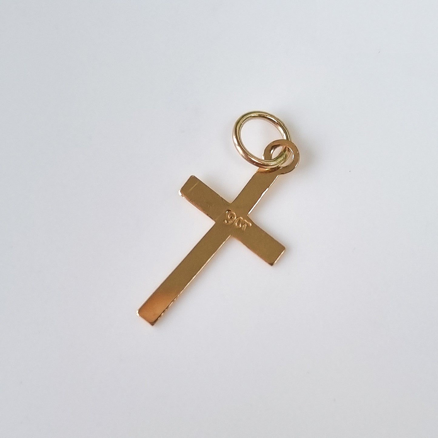 Vintage 9ct Yellow Gold Cross Pendant