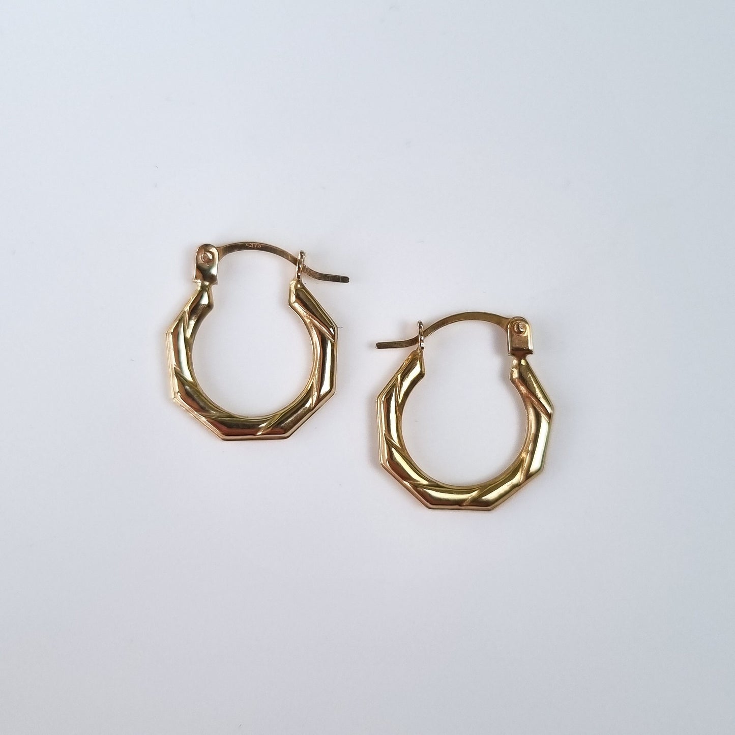 Vintage 9ct Gold Hoop Earrings
